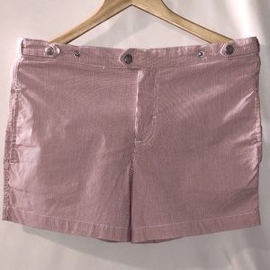 Solid and Striped Bathing Suit - Red Striped